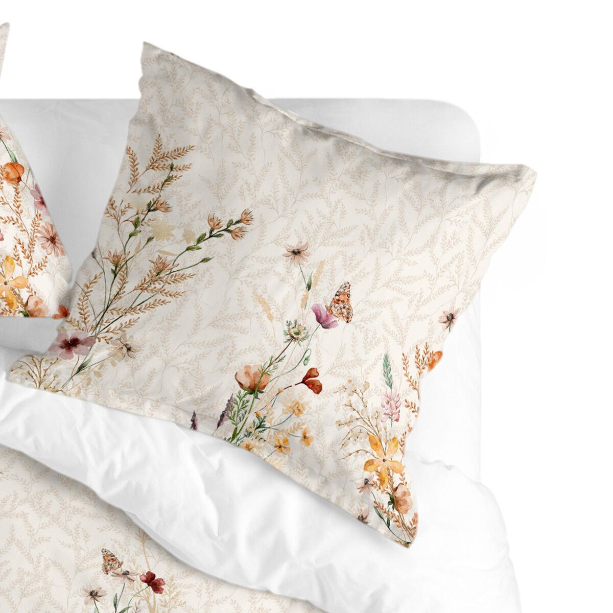 Pillowcase HappyFriday Wild flowers Multicolour 60 x 60 cm